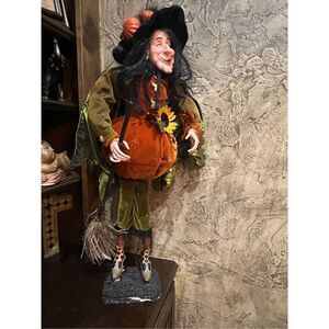 RAZ Whimsical Halloween Fall Standing 32" Witch Decor